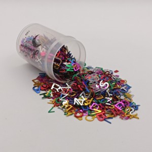 اکلیل طرحدار مدل حروف لاتین رنگی