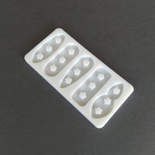 قالب سیلیکونی رزین مدل گیره سر کد 2(گل)