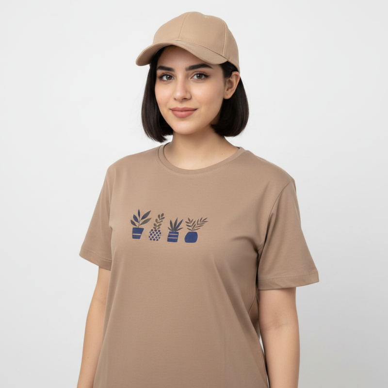 تیشرت زنانه نخ پنبه