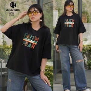 تیشرت قواره بزرگ چاپی