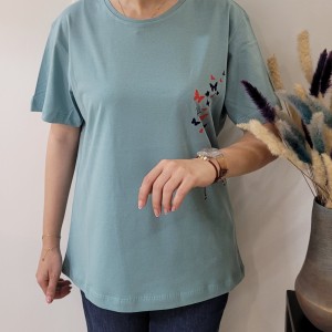 تیشرت زنانه نخ پنبه کد 4040611
