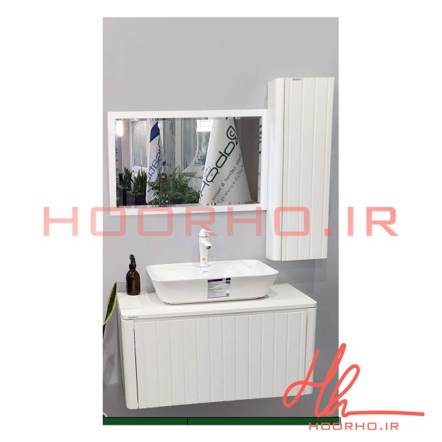 روشویی کابینتی رابوکا مدل آریسا سفید کد 004 - 5 سال  ضمانت