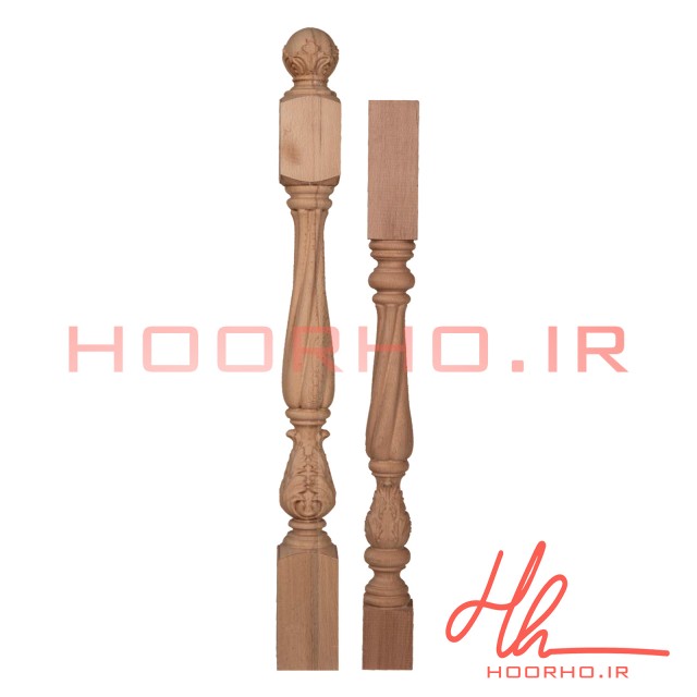 استارتر و پایه نرده چوبی دانیک مدل رنگین