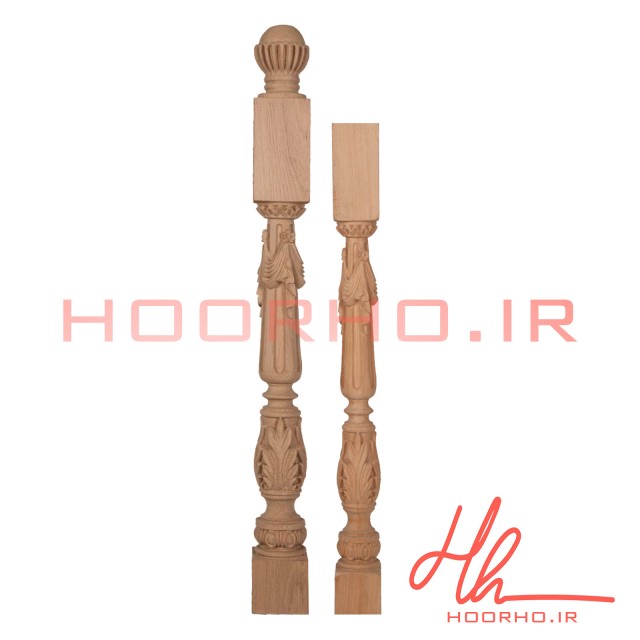 استارتر و پایه نرده چوبی دانیک مدل پرده ای