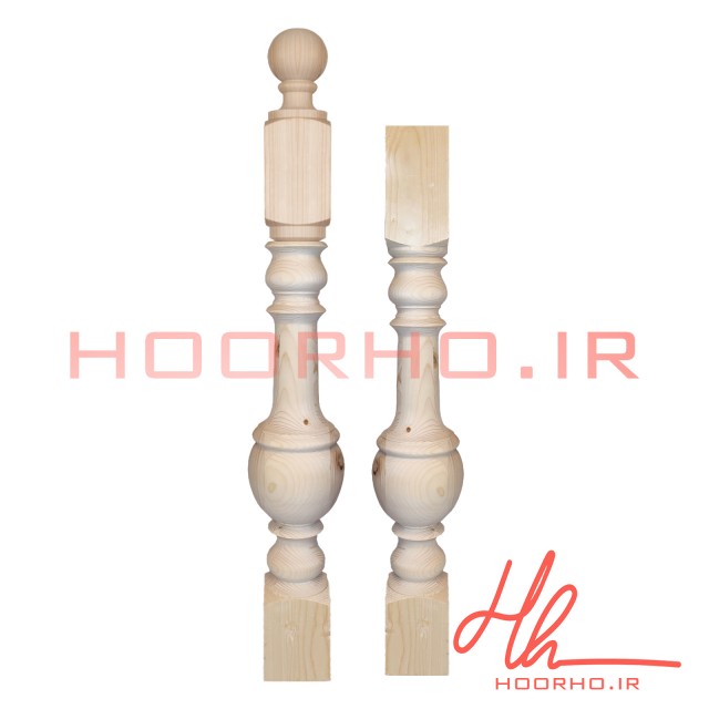 استارتر و پایه نرده چوبی دانیک مدل توپی