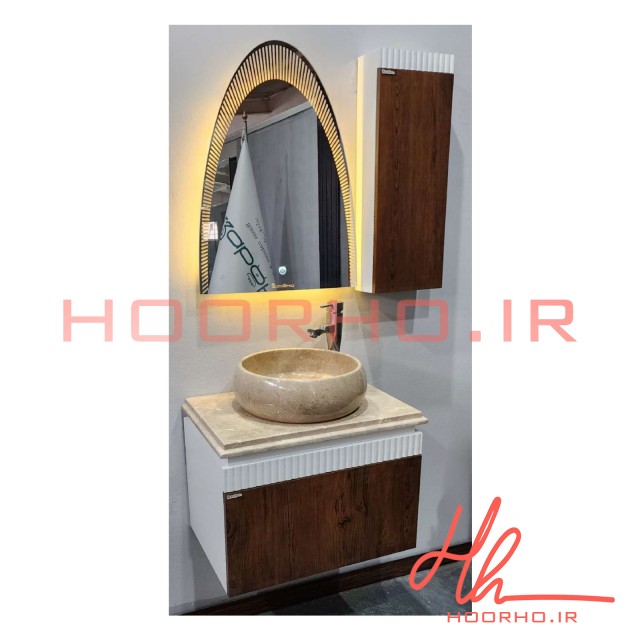 روشویی کابینتی رابوکا مدل ساینا کد 075 - 5 سال  ضمانت