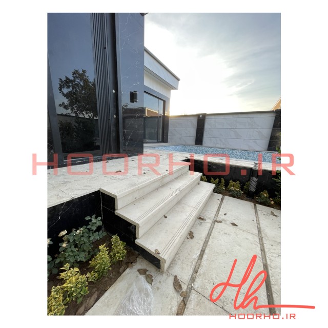 پله و زیر پله چرمی بتنی ونوس استون