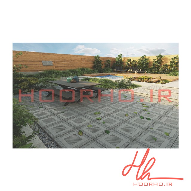 موزائیک بتن اکسپوز طرح طنابی ونوس استون