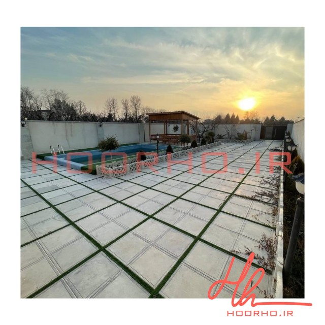 موزائیک بتن اکسپوز دورقاب چرمی ونوس استون