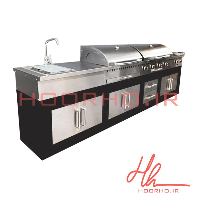 باربیکیو آیلند 370 سانتیمتری فول با عرض 60  آشپزخانه تهران  CC157