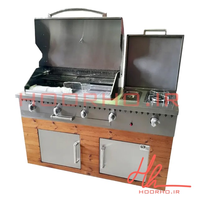 باربیکیو ۱۶۰ سانت کامل، استیل ترموود عرض ۶۰  آشپزخانه تهران CC 144