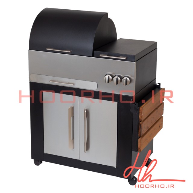 باربیکیو ۷۵ سانت نما استیل درب نیم هلال عرض ۵۰آشپزخانه تهران CC 71