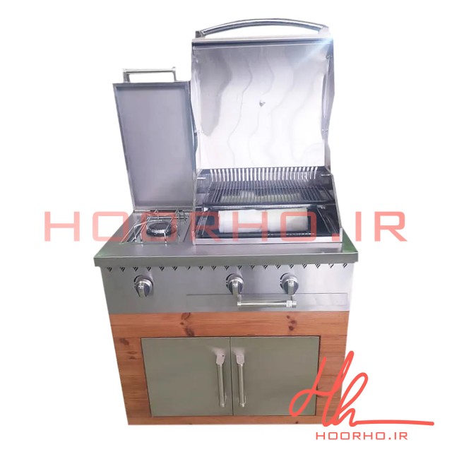 باربیکیو ۷۵ سانت شعله دار استیل ترموود عرض ۶۰ آشپزخانه تهران CC 131