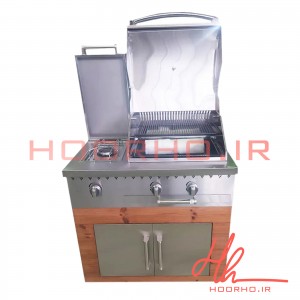 باربیکیو ۷۵ سانت شعله دار استیل ترموود عرض ۶۰ آشپزخانه تهران CC 131