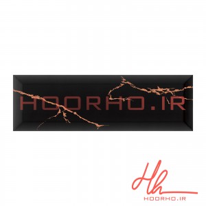 سرامیک طرح اورست سرام آرا  مشکی طلایی  30 * 10  Everest black gold