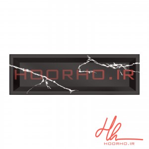 سرامیک طرح نئو کلاسیک کونیک اورست سرام آرا  مشکی سفید 30 * 10  KONIC