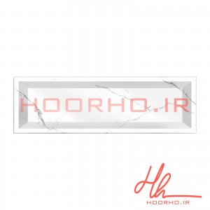 سرامیک طرح نئو کلاسیک کونیک اورست سرام آرا  سفید طوسی  30 * 10   KONIK EVEREST WHITH GRAY