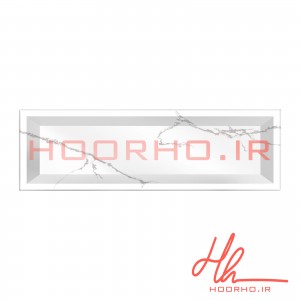 سرامیک طرح نئو کلاسیک کونیک اورست سرام آرا  سفید طوسی  30 * 10    WHITH GRAY