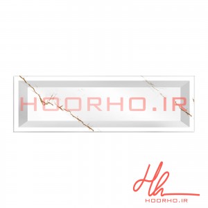 سرامیک طرح نئو کلاسیک کونیک اورست سرام آرا  سفید طلایی  30 * 10  KONIK EVEREST WHITH GOLD