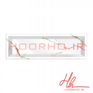 سرامیک طرح نئو کلاسیک کونیک اورست سرام آرا  سفید طلایی  30 * 10    WHITH GOLD