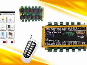 کنترل ریموت وای فای 12 رله مدل WI1240