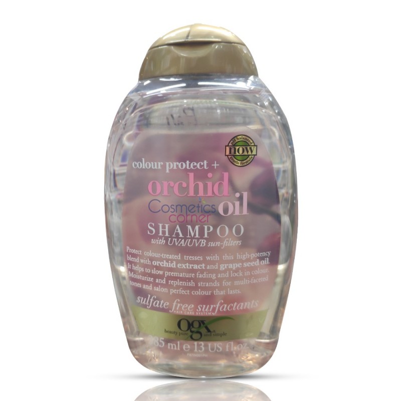 شامپو موهای رنگ شده ارکید اویل او جی ایکس Ogx Colour Protect + Orchid Oil Shampoo 385ml