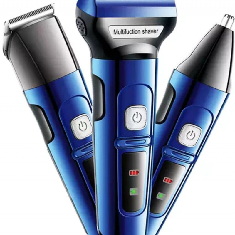 ست ماشین اصلاح شارژی جیمی با سری موزن و شیور Geemy GM-6617 اصلی