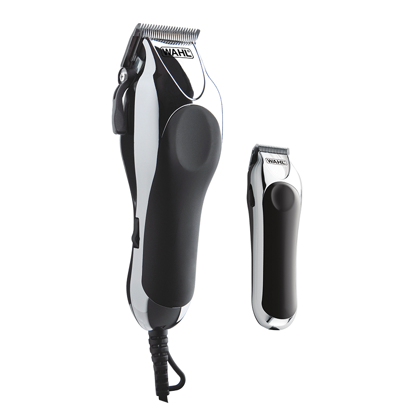 ماشین اصلاح سر و صورت 27 قطعه وال دلوکس کروم پرو Wahl 79524-1001 Deluxe Chrome Pro with Multi-Cut Clipper & Trimmer اصلی