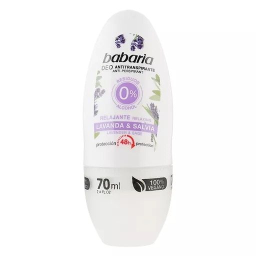 مام رول ضدتعریق و تکسین دهنده باباریا مدل اسطوخدوس اصلی Babaria Deodorant Anti-Perspirant And Relaxing Lavender