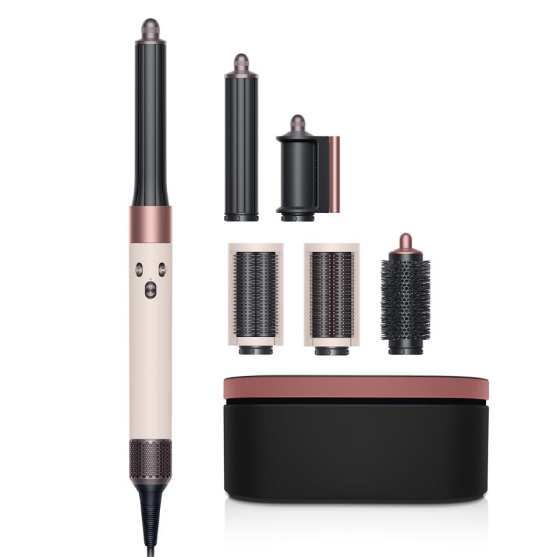 اتو مو,حالت دهنده مو و سشوارچرخشی حرفه ای دایسون سری لانگ - رنگ صورتی و طلایی