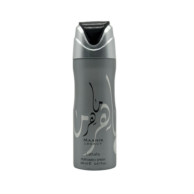 اسپری خوشبو کننده بدن مردانه لطافه مدل ماهر حجم 200 میلی لیتر