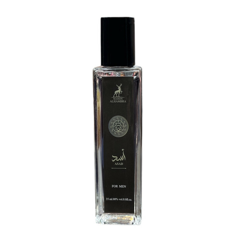 عطر جیبی مردانه الحمبرا مدل اَسَد حجم ۳۵ میلی لیتر