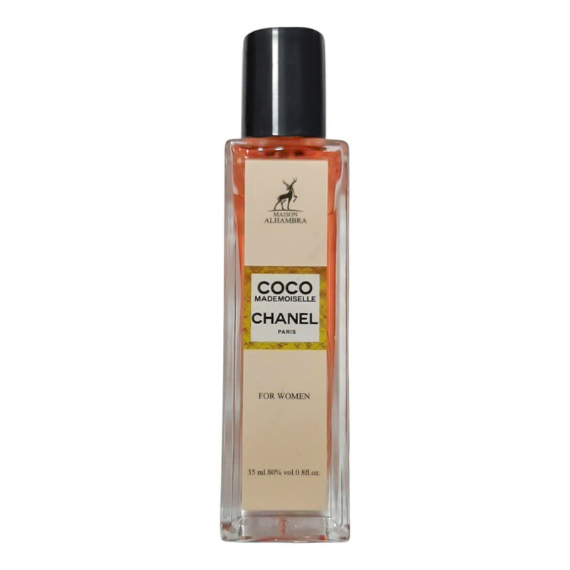 عطر جیبی زنانه الحمبرا مدل شنل کوکو مادمازل حجم 35 میلی لیتر