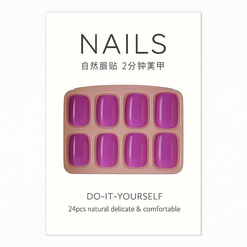 ناخن مصنوعی دست نیل مدل DoB بسته 24 عددی