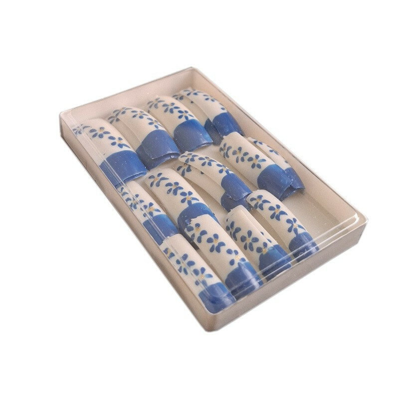 ناخن مصنوعی دست مدل گل بسته 24 عددی