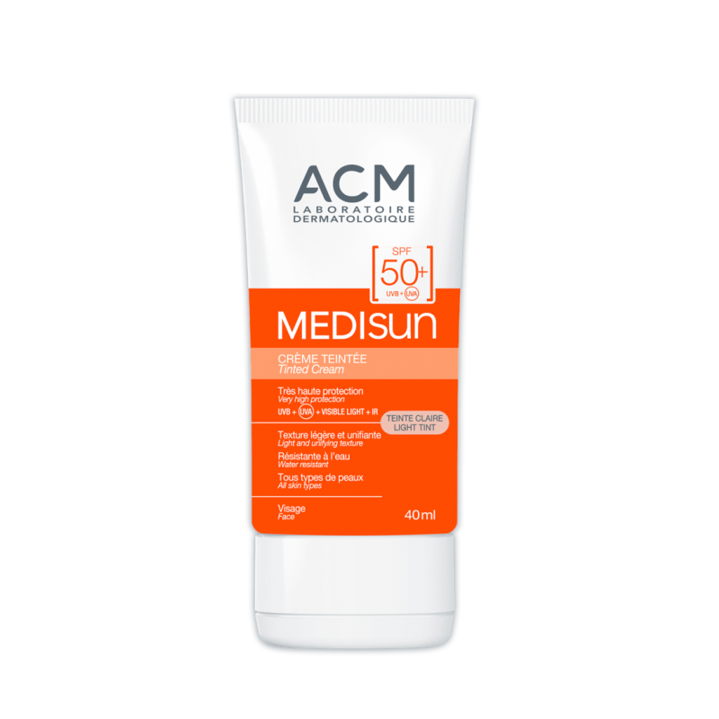 کرم ضدآفتاب رنگی ACM Medisun SPF50+ (۴۰ میلی‌لیتر) ACM Medisun Tinted Cream SPF50+ (Light Tint) 40ml