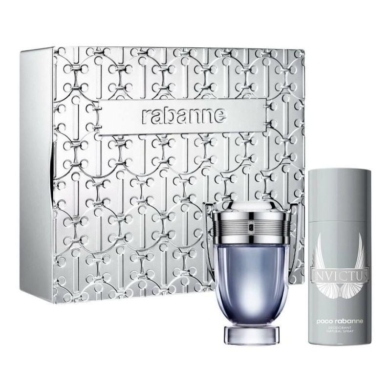 ست عطر مردانه پاکورابان اینویکتوس - Gift set Eau de toilette 100 ml and deodorant 150 ml