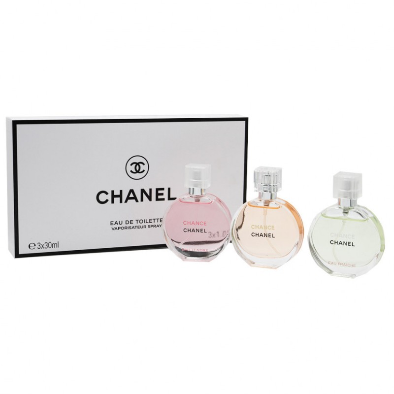 ست مینیاتوری ادو تویلت Chanel Chance Eau De Toilette Miniature Set 3 in 1