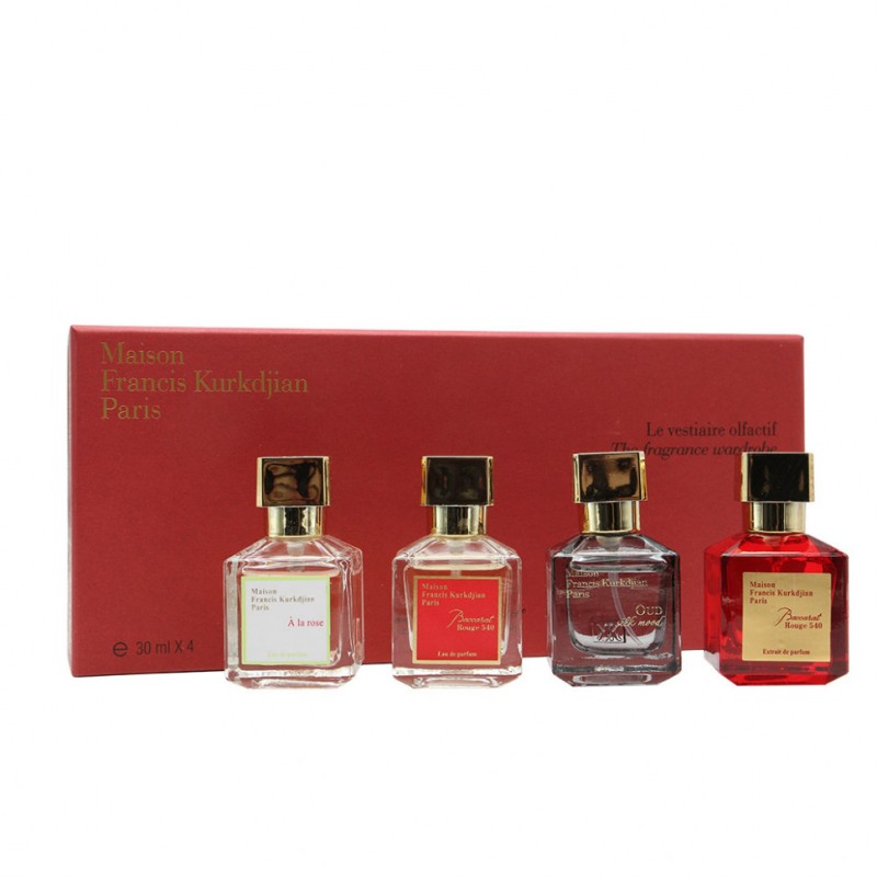 گیفت ست 4 عددی 30 میل  یونیسکس باکارات  Best Gift Set 4x30ml (Baccarat Edp+Extrait+ Oud Satin Mood)