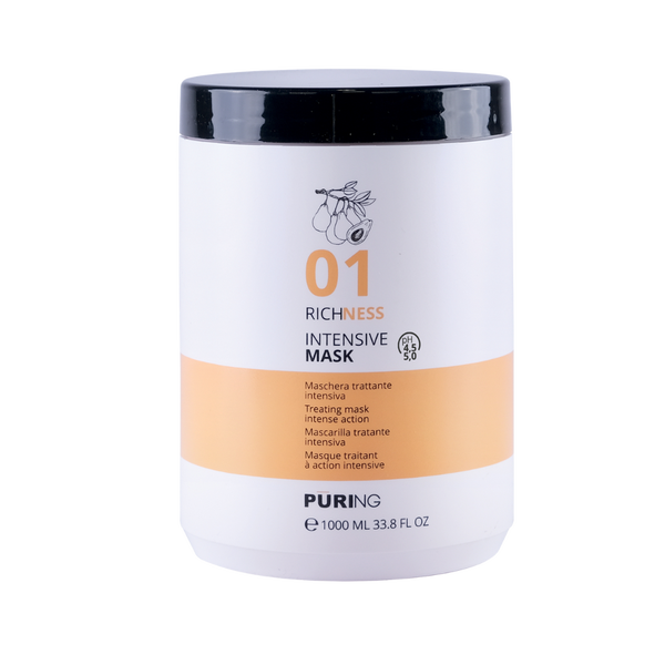 ماسک موی غنی و احیا کننده پيورينگ 01 حجم 1 لیتر - Puring 01 Richness Intensive Mask dry and treated hair 1L