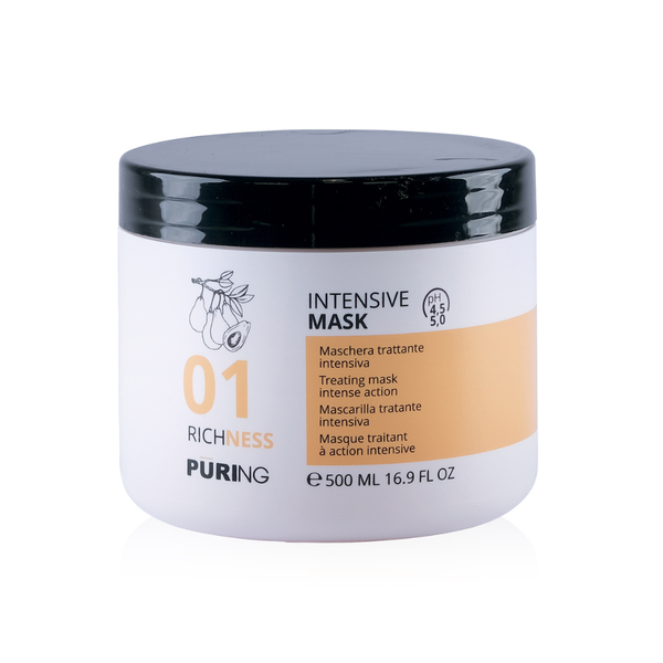 ماسک موی غنی و احیا کننده پيورينگ 01 برای موهای خشک و آسیب دیده 500 میلی لیتر - Puring 01 Richness Intensive Mask dry and treated hair 500ml