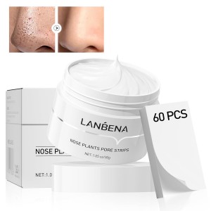 چسپ ضد جوش سر سیاه لانبنا LANBENA (60عددی) حجم ۳۰ گرم LANBENA Nose Plants Pore Strips