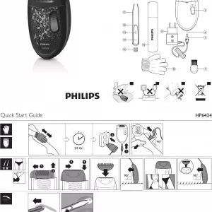 اپیلاتور فیلیپس مدلHP6424 اصلی Philips epilator model HP6424