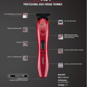 ماشین اصلاح سر و صورت بابیلیس خط زن با سیم / بی‌سیم BaBylissPRO FX3 Professional Hi Torque Trimmer اصلی