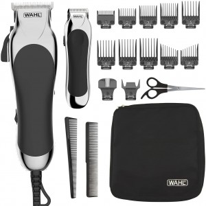 ماشین اصلاح سر و صورت 27 قطعه وال دلوکس کروم پرو Wahl 79524-1001 Deluxe Chrome Pro with Multi-Cut Clipper & Trimmer اصلی