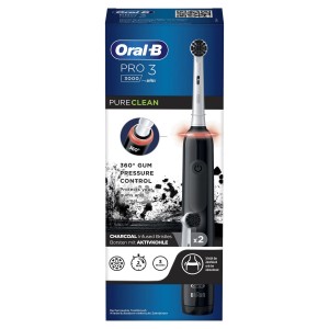 مسواک برقی اورال-بی Pro 3 برای بزرگسالان، مدل 3000 مشکی Oral-B Pro 3 Electric Toothbrushes For Adults