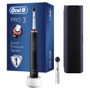 مسواک برقی اورال-بی Pro 3 برای بزرگسالان، مدل 3000 مشکی Oral-B Pro 3 Electric Toothbrushes For Adults