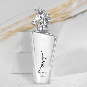 عطر ادکلن ماهر لگاسی نقره ای لطافه Lattafa Maahir Legacy