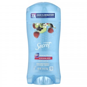 دئودورانت و ضد تعریق ژل شفاف سِکرِت ۴۸ ساعته با رایحه توت تازه (۲.۶ اونس)Secret 48Hr Clear Gel Antiperspirant Deodorant Refreshing Berry 2.6 oz