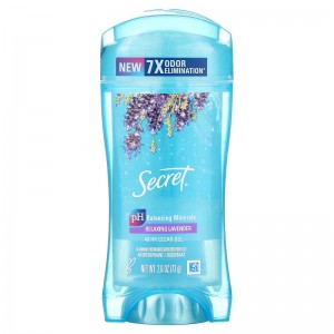 دئودورانت و ضد تعریق سکرت ۴۸ ساعته ژل شفاف با رایحه اسطوخودوس (۲.۶ اونس) Secret, 48 Hour Clear Gel Antiperspirant/Deodorant, Relaxing Lavender, 2.6 oz (73 g)